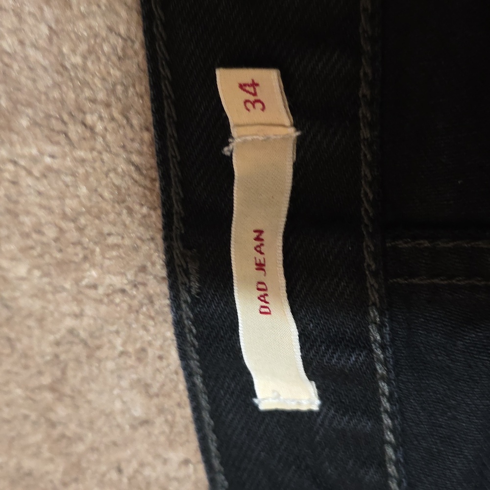 Women's Black Levi Dad Jeans - Picture 4 of 10